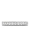 Diamond Bar Milgrain Band 18K White Gold